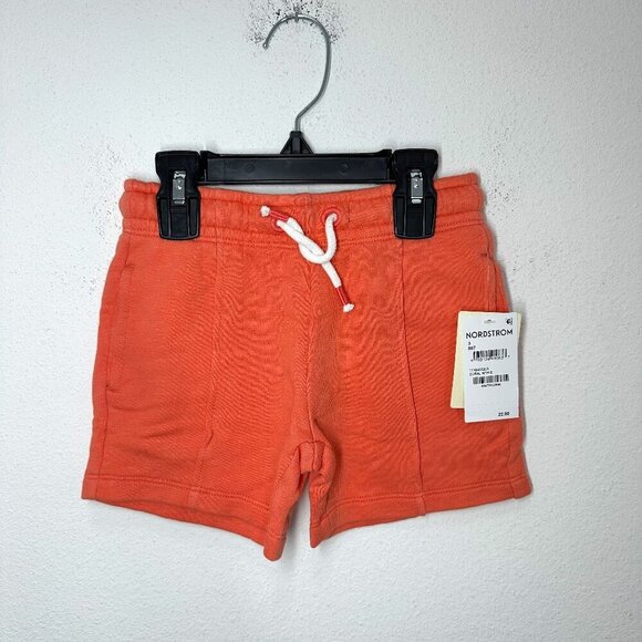 Tucker + Tate Nordstrom Coral Pink Orange Cotton Pull On Shorts Summer Vacation - Picture 1 of 5